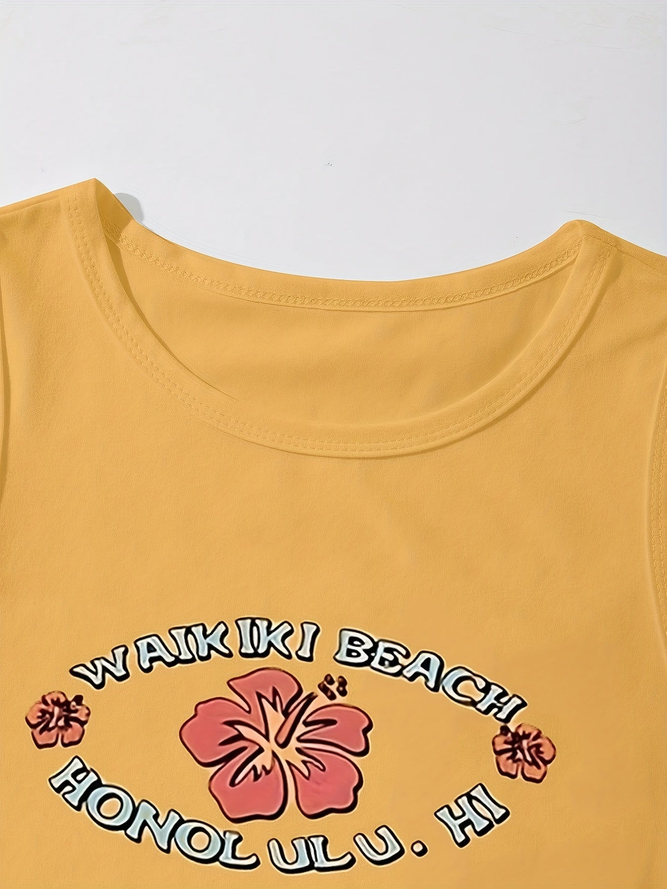 Letter Print Sleeveless Tank Top for Women
