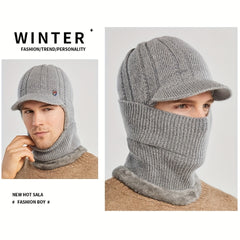Winter Warm Hat Knitted Beanie with Ear Protection