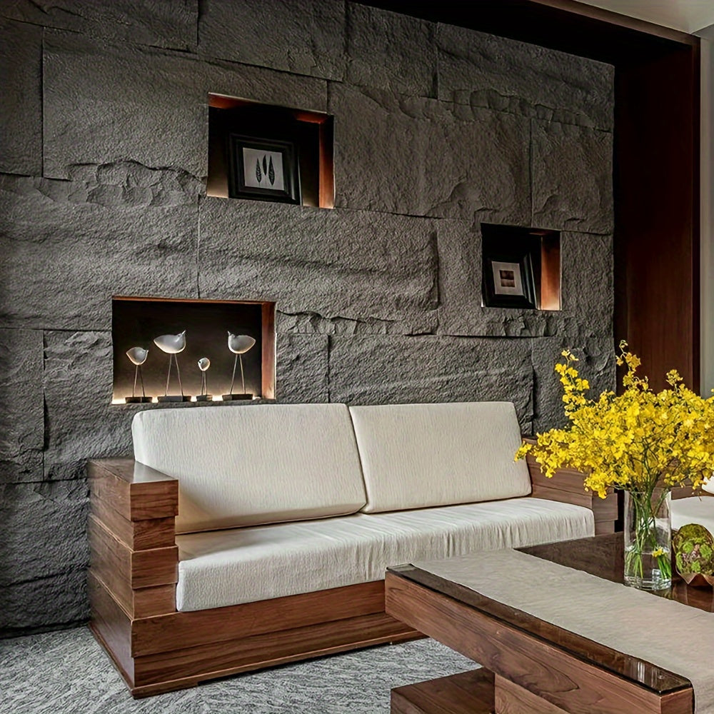 Lightweight Cultural Brick Mushroom Stone Wall Tiles Hotel Villa Decor