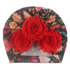 Floral Print Baby Headscarf, 0-3 Years Old