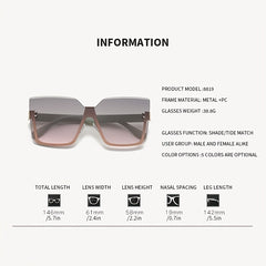 Casual Metal Frame Sunglasses for Men and Women