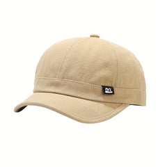 Short Brim Classic Baseball Cap Vintage Solid Casual Dad Hat Lightweight