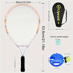 Professional Aluminum Alloy Tennis Racket with Trainer and Cover