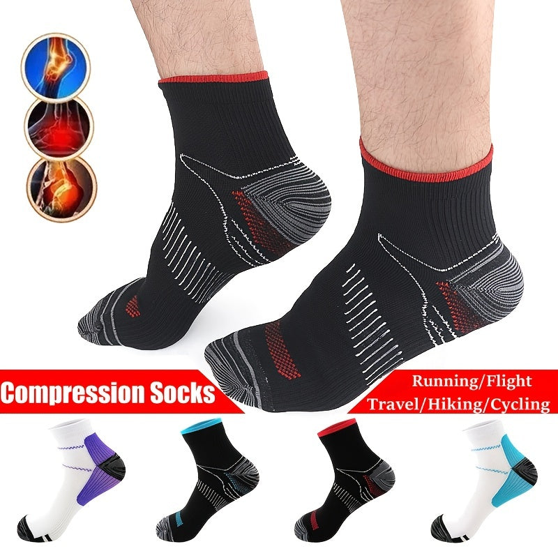 Men's Compression Socks, Breathable Absorbing Sweat Athletic Sport Socks