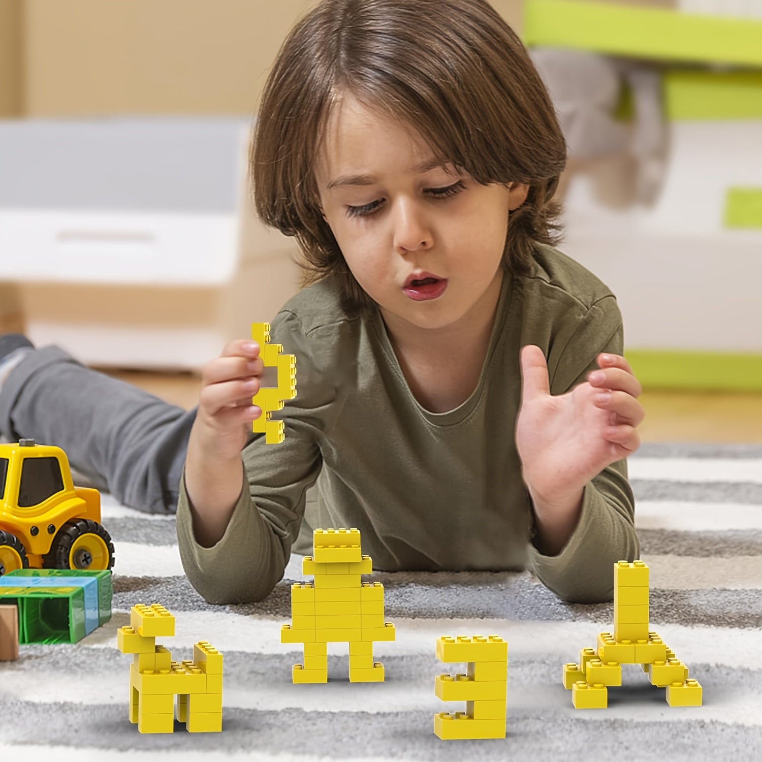 220pcs Small Grain Building Blocks Educational Assembly Building Toys