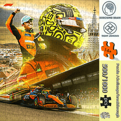 Formula 1 Puzzle 500 1000pcs - Vibrant Race Car Challenge