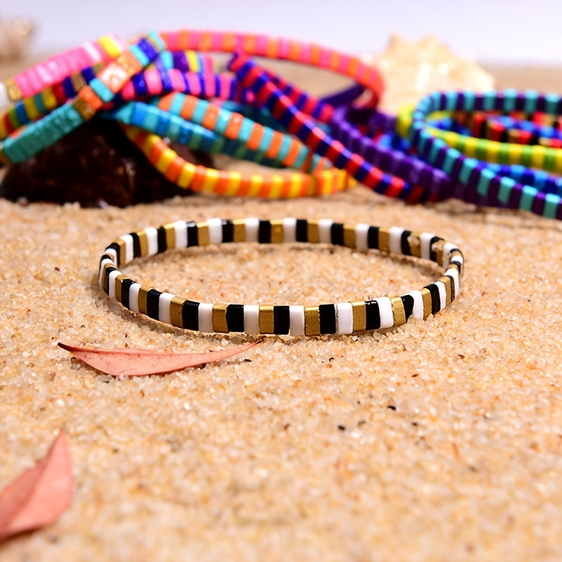 Boho Beaded Bracelets for Women Hand Jewelry