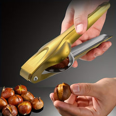 Stainless Steel Nutcracker Chestnut Clip for Opening Dried Fruits