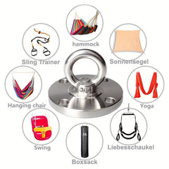 Stainless Steel Mount Anchor Bracket Hook for Yoga Swing Hammock
