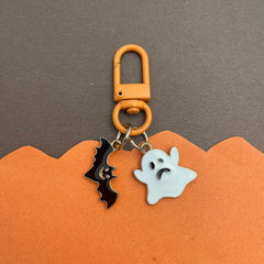 Creative Witch Pumpkin Spider Bat Keychain Wallets Backpacks Car Keys Pendant