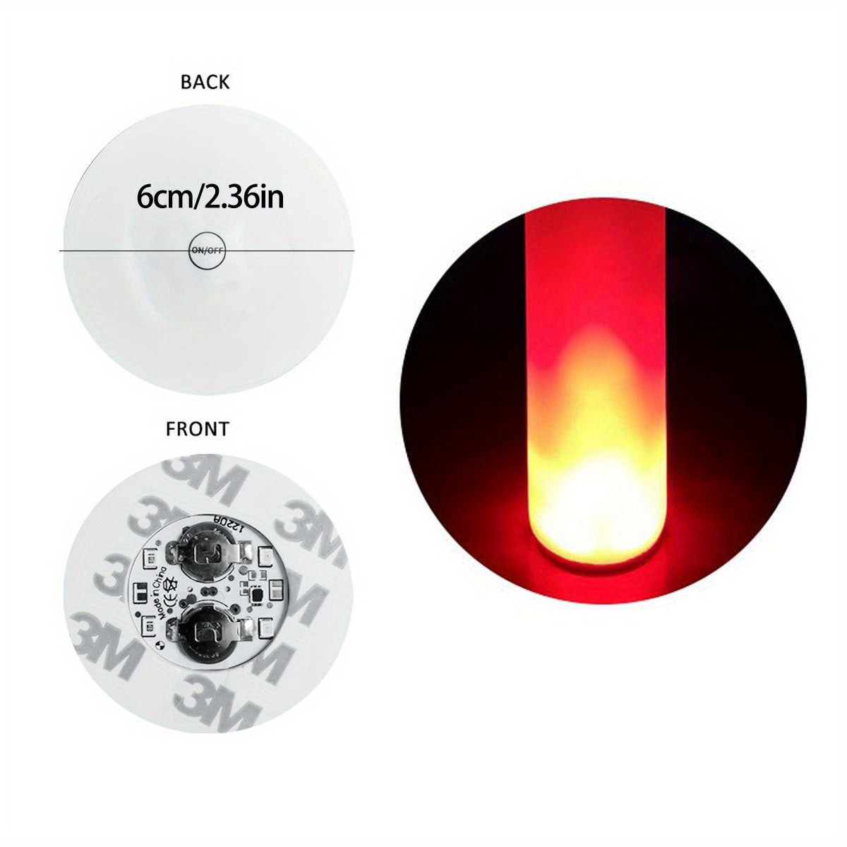 LED Coaster Flashing Light Up Pad for Bottle Wine Glass