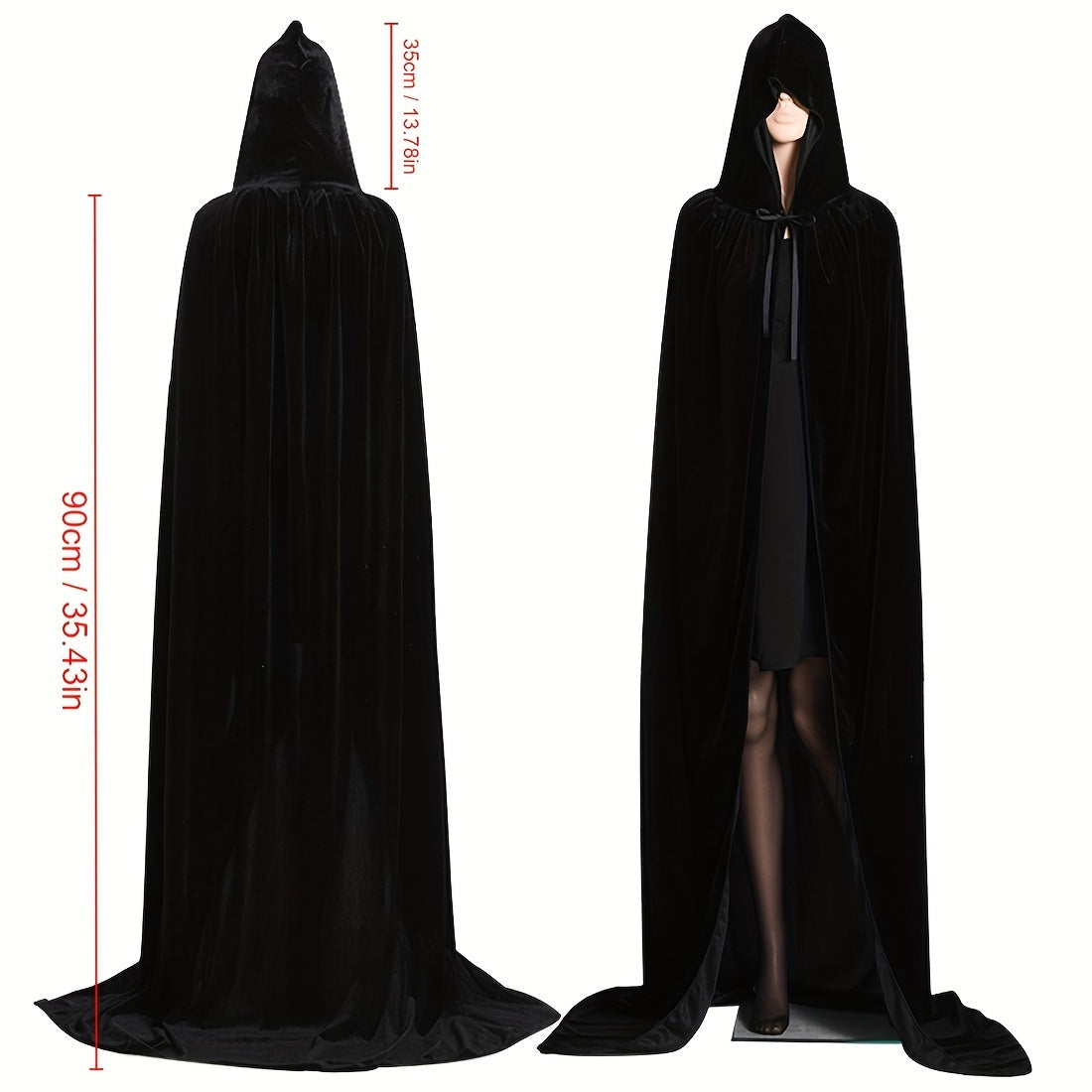 Vampires Hooded Cloak Red Dracula Cap Horror Cosplay