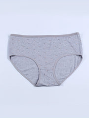 4 Pack Plus Size Floral Print Soft Briefs Set