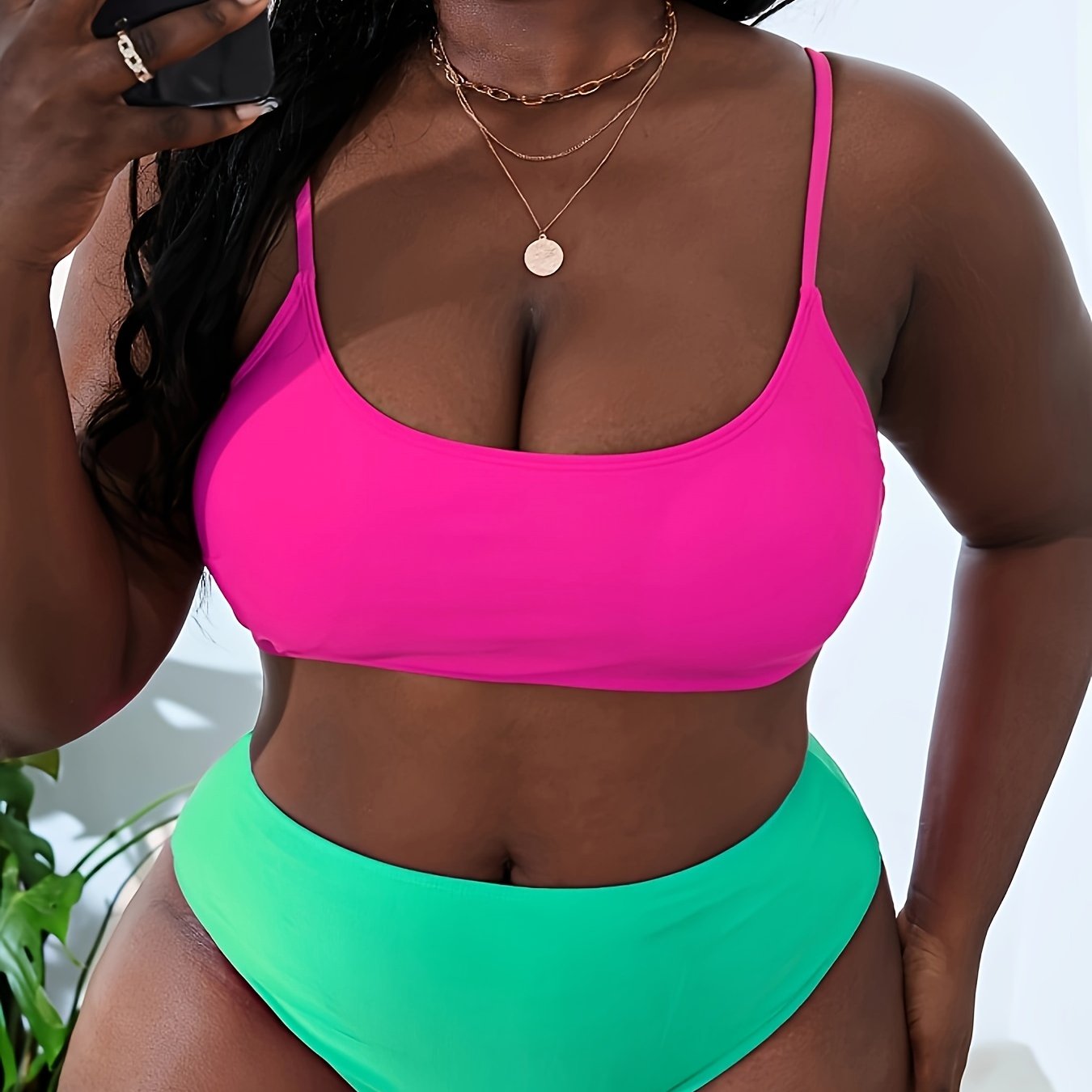 Sporty Bikini Set Plus Bra & Panty 2-Piece