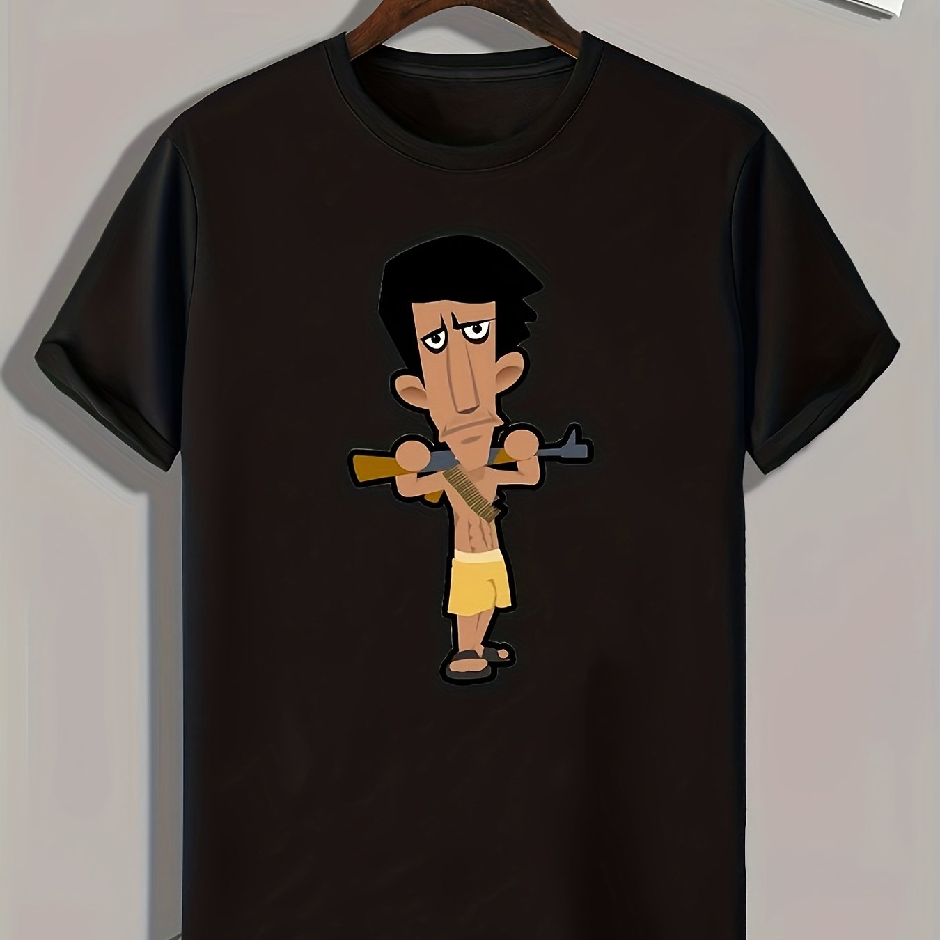 Hunter Print Men's Graphic T shirt for Summer