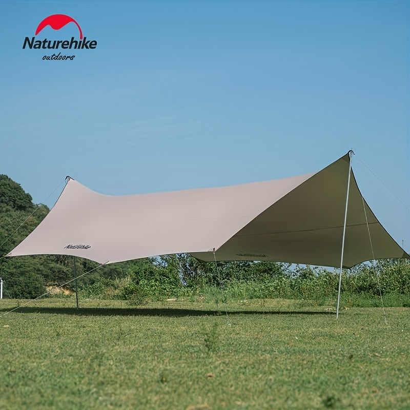 Silver Coated Canopy Tent Sun Rain Proof Tarps Outdoor Picnics