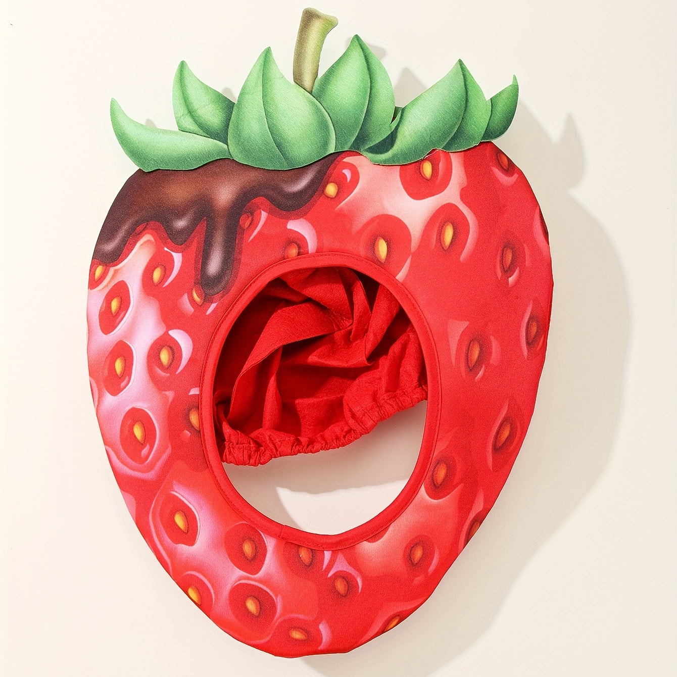 Red Strawberry Hat Fruit Carnival Costume Headgear