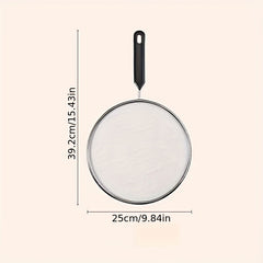 Fry Pan Splatter Screen Kitchen Insulation Pot Lid Splash Net
