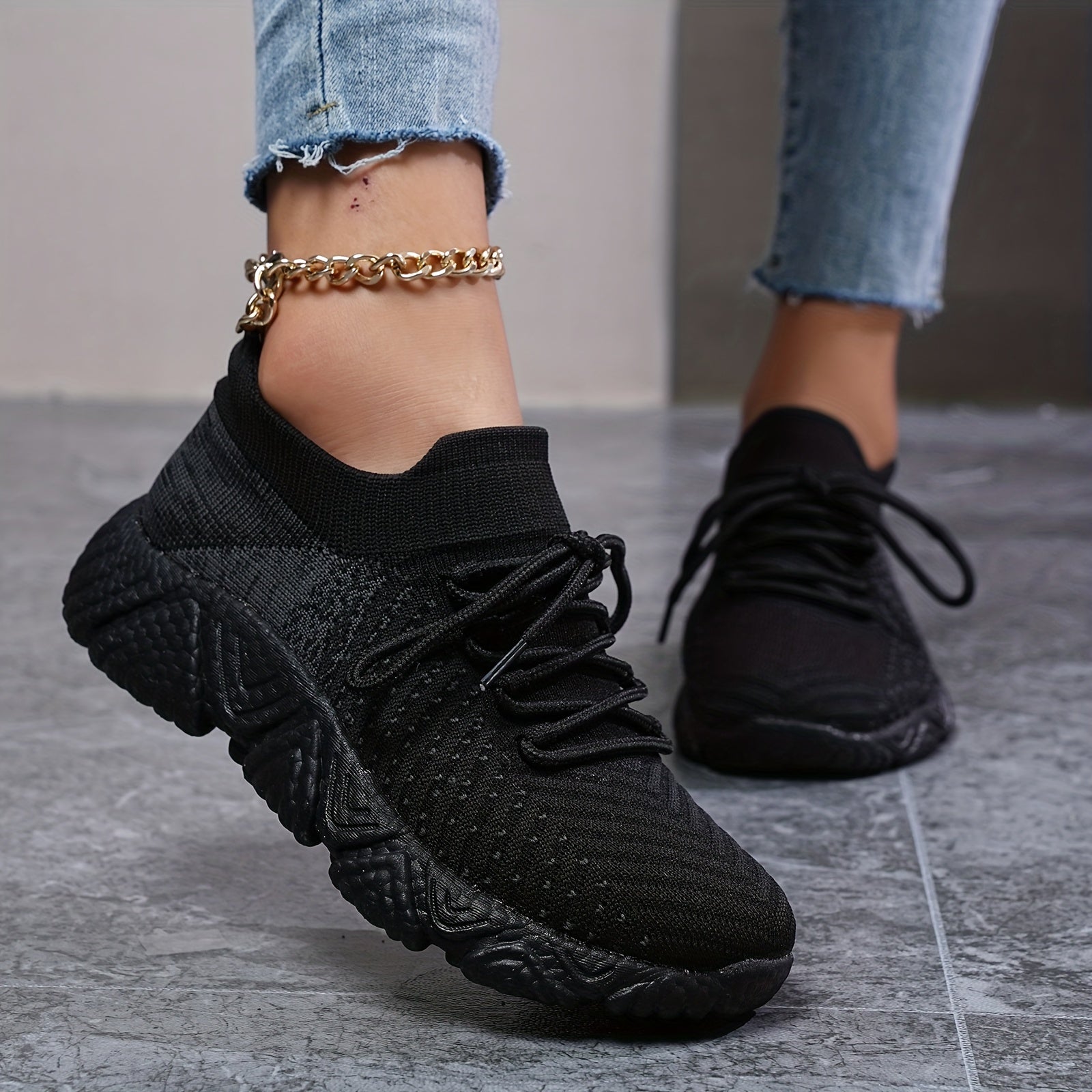 Women's Mesh Breathable Running Shoes Non slip Sports Shoes
