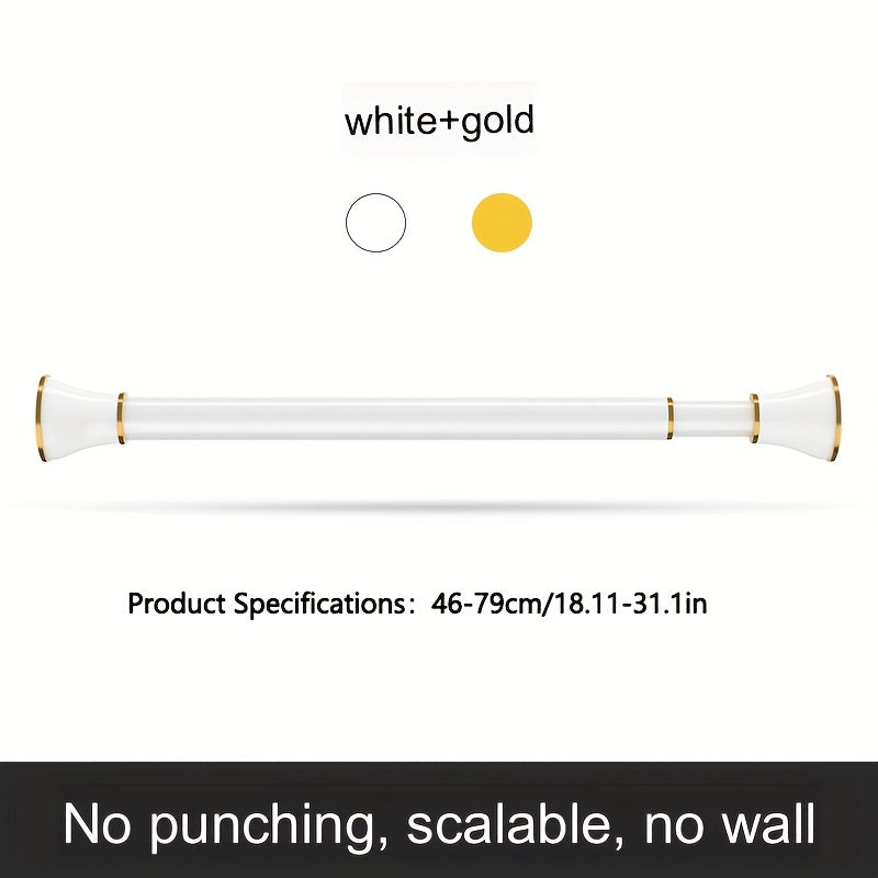 Telescopic Shower Curtain Rod for Bathroom Drying Wardrobe Hanging Clothes
