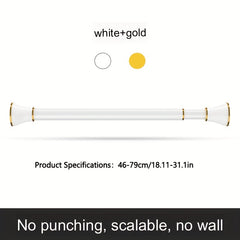 Telescopic Shower Curtain Rod for Bathroom Drying Wardrobe Hanging Clothes