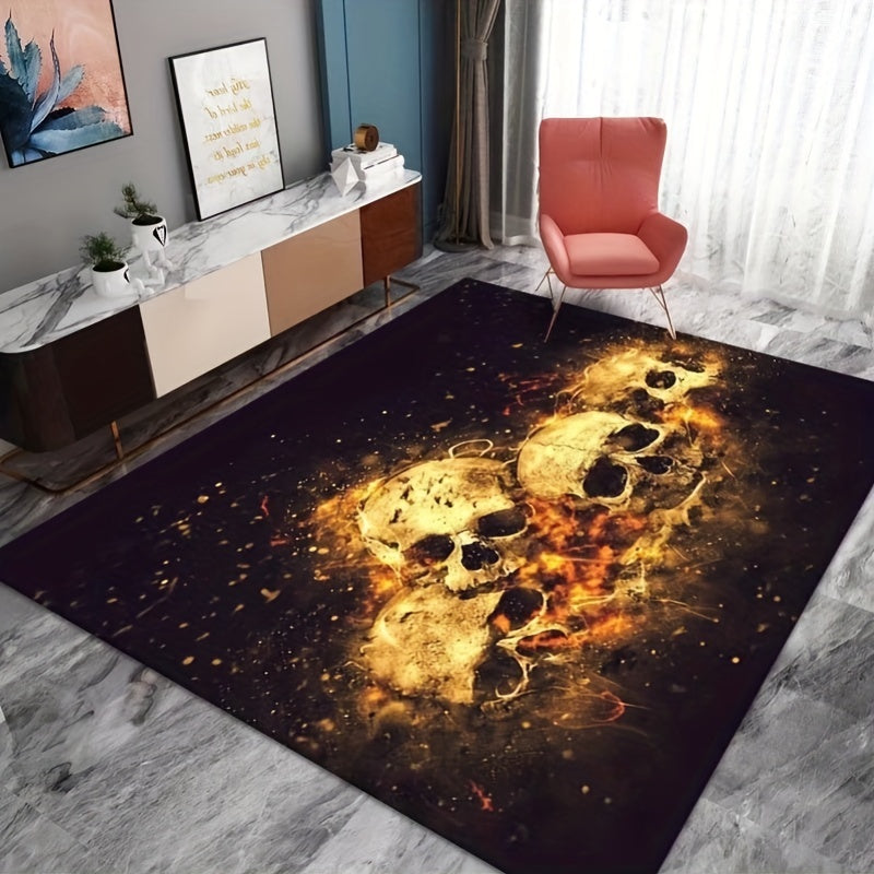 Crystal Velvet Halloween Carpet Soft Flannel Kitchen Floor Mat Non-slip