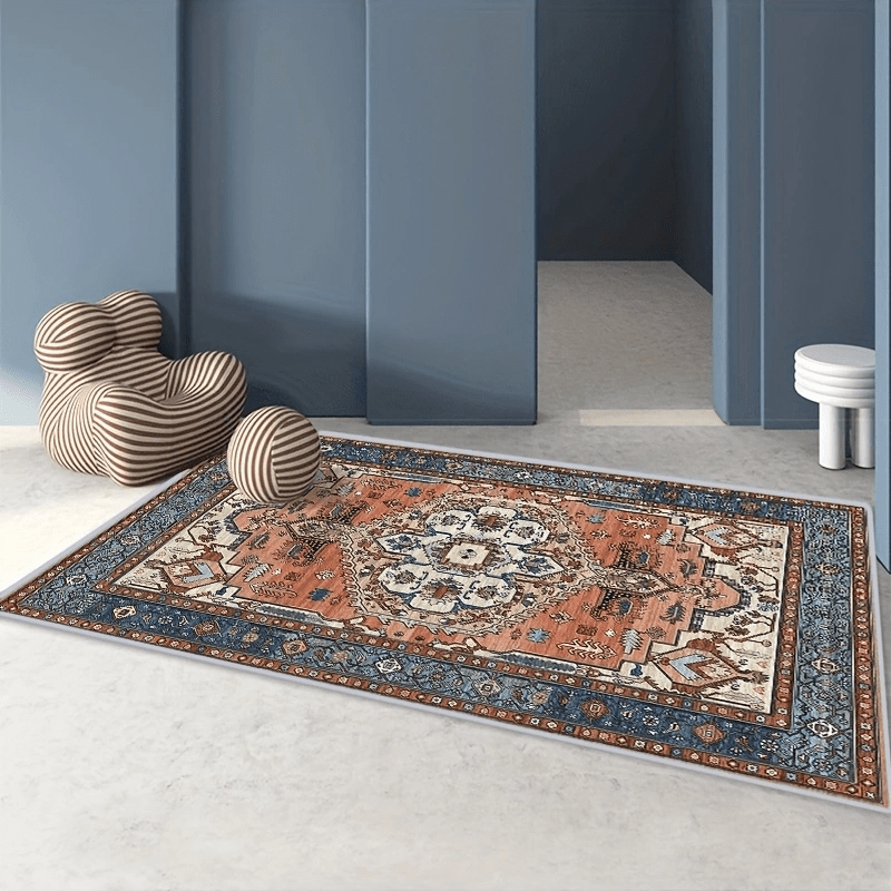 Boho Carpet Floor Mat Ethnic Style Persian Carpet 80 120 Polyester Rectangle Rug