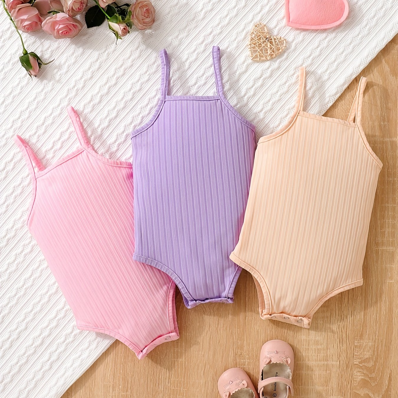 3pc Cami Onesie & Casual Comfort for Baby Girls