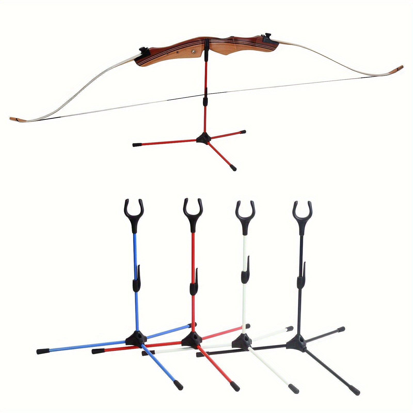 1pc Archery Bowstand Recurve Bow Holder Fiberglass Compound Bows Hanger