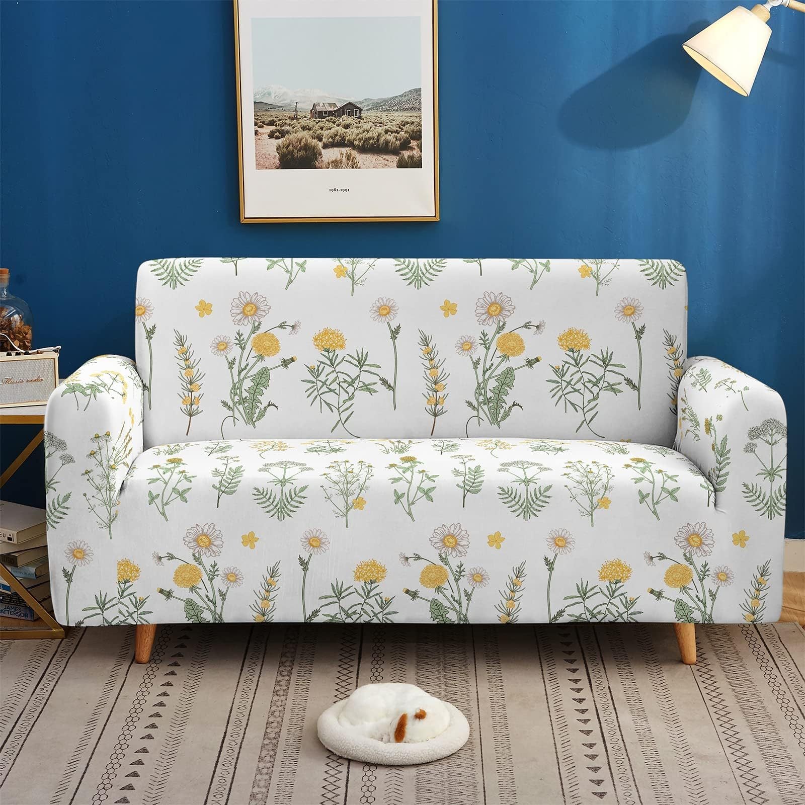 Floral Pattern Sofa Slipcover Universal Home Cover All Seasons
