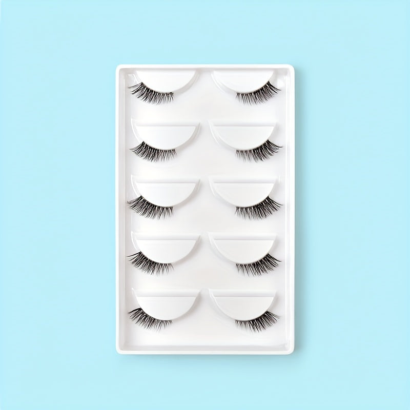 5 Pairs Natural Look 3D Wispy False Eyelashes