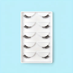 5 Pairs Natural Look 3D Wispy False Eyelashes