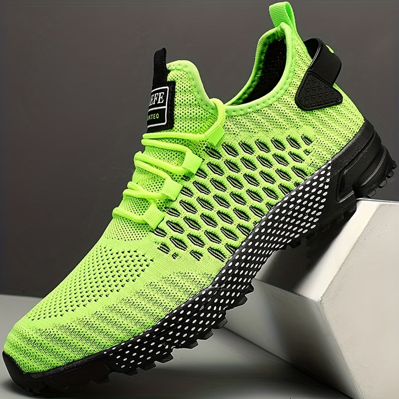 Men's Breathable High Top Sports Shoes Non Slip Lace Up Sneakers