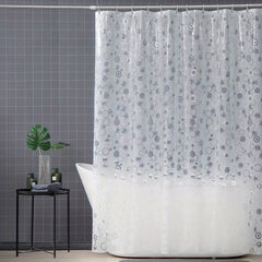 3D Circle Pattern Shower Curtain Heavy Waterproof, Rust-Proof