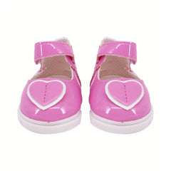 45 72cm Doll Love Pattern Leather Shoes Direct Sales