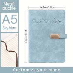 Light Faux Leather Notebook - Ideal for Students and Birthdays