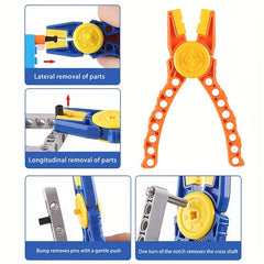 3pcs Pellet Block Set - Orange Pliers, Separator, Hammer