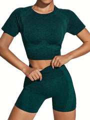 Women's 2-Piece Casual Yoga Set High Stretch Sports Suit