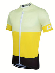 Quick Dry Men's Cycling Jersey with Rear Pocket Moisture Wicking Shirt