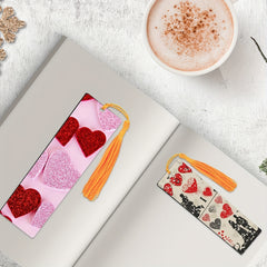 20pcs Sublimation Blank Bookmarks with Colored Tassels