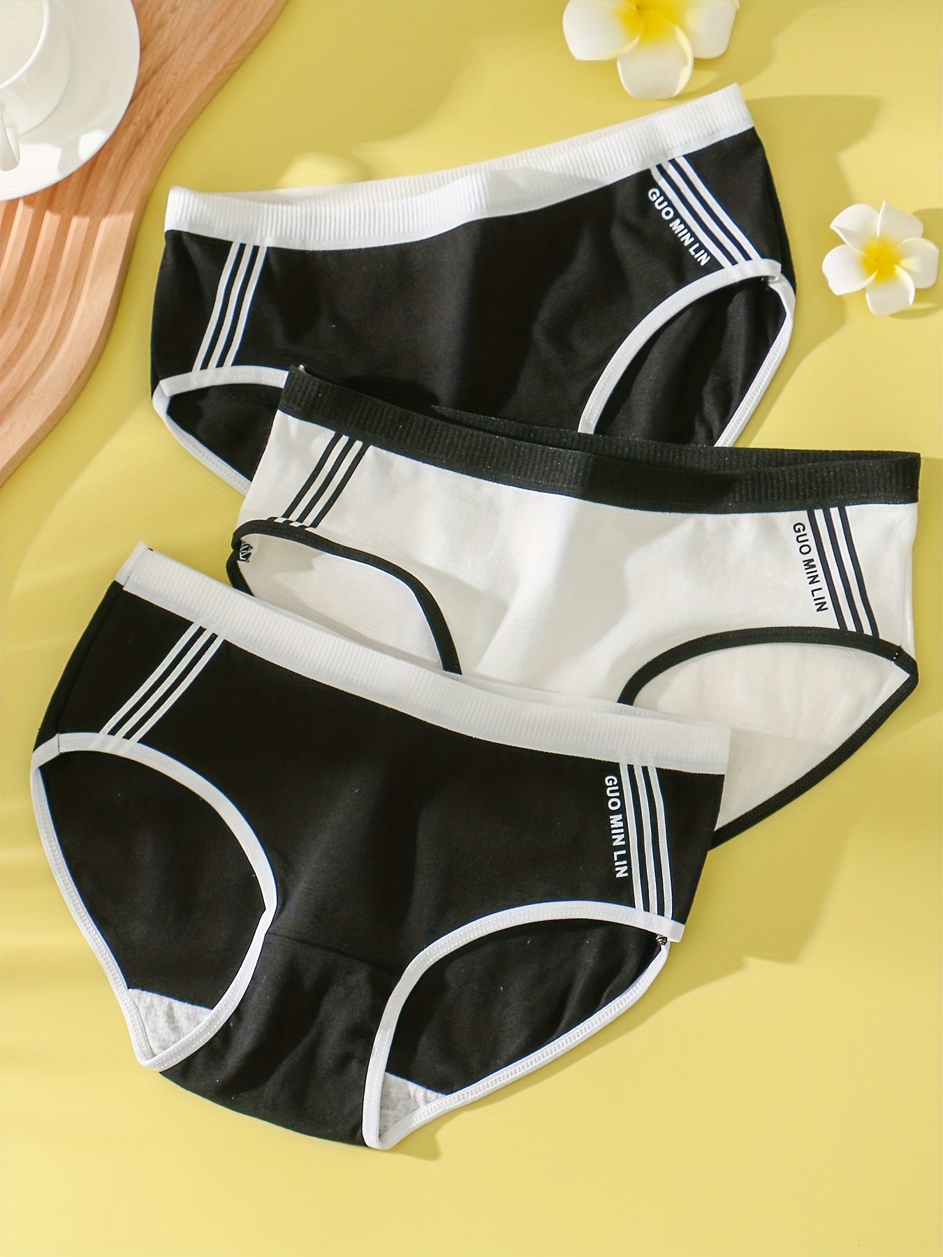 3pcs Girl's Triangle Panties 95 Cotton Underwear