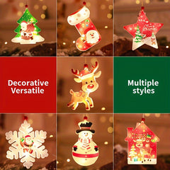6pcs LED Elk Shape String Lights Christmas Decoration Supplies