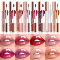Hydrating Glitter Lip Gloss Long Lasting Waterproof High Pigment