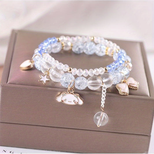 Children Cartoon Crystal Bracelet Girl Students Holiday