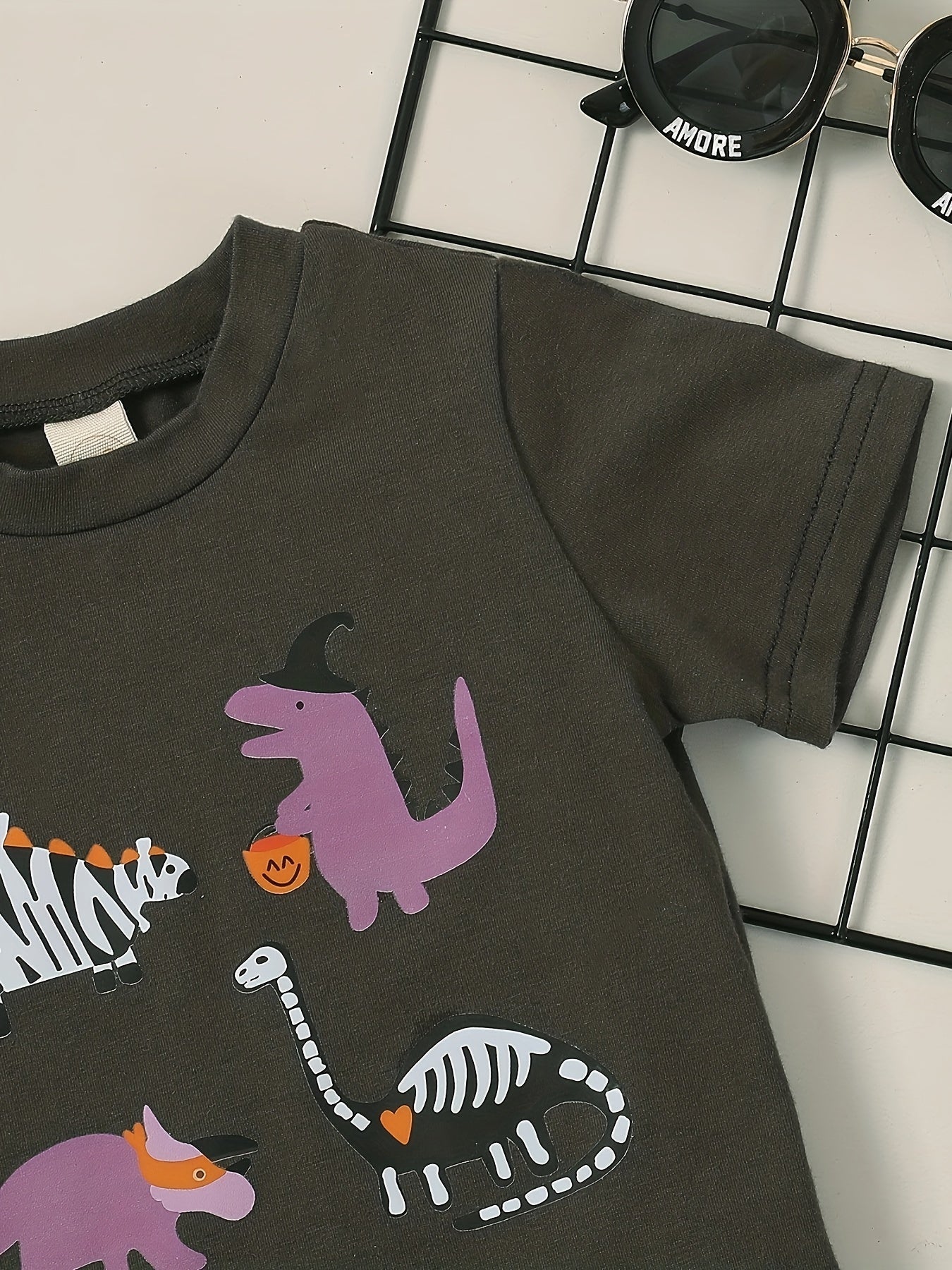 Baby Girl Halloween Pumpkin Cartoon Graphic Cotton T Shirt Kids Comfy Tee