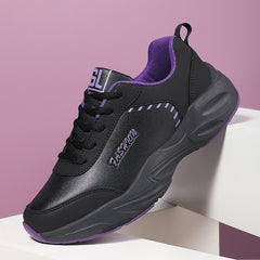Women's Waterproof Non-slip Running Shoes Lightweight Lace Up Sneakers
