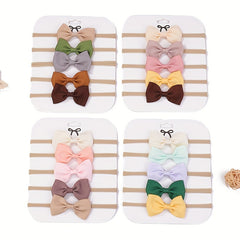 5pcs Bow Headband Hair Accessories for Baby Girls