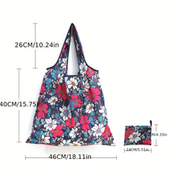 Japanese Large Capacity Shopping Bag, Foldable Calico Square Bag