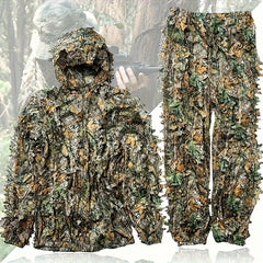 3D Leafy Camouflage Ghillie Suit for Outdoor Game & Halloween