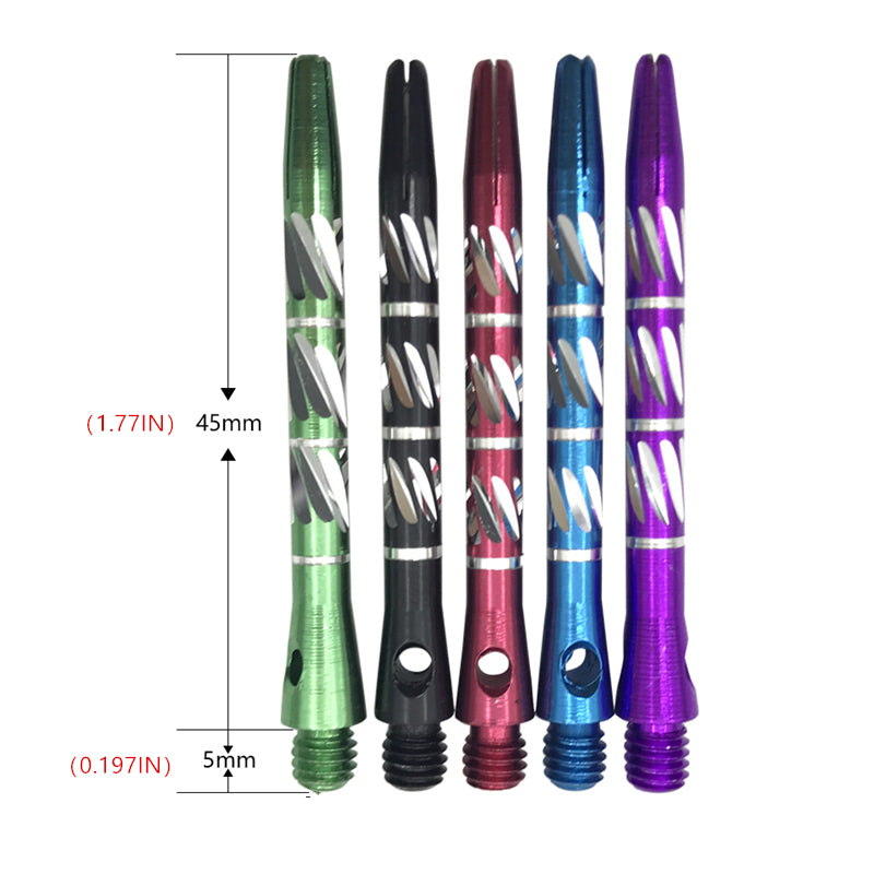 3pcs Colorful Carving Dart Shafts Aluminum Alloy Dart Rod Accessories